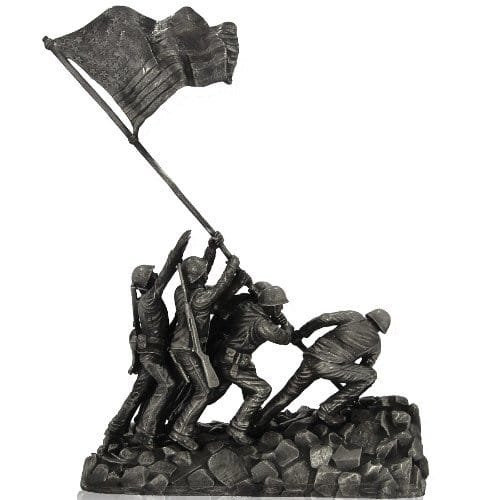 30 oz Antique Finish Iwo Jima Silver Statue (Box + CoA)