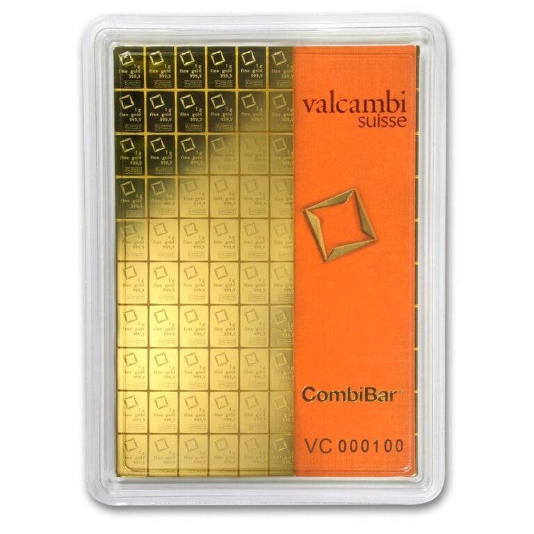 100 x 1 gram Gold Valcambi CombiBar™ (In Assay)