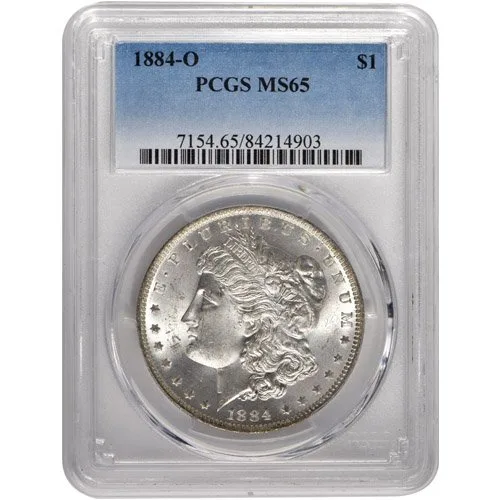 1884 O Morgan PCGS MS65