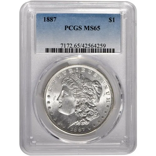 1887 S Morgan PCGS MS65