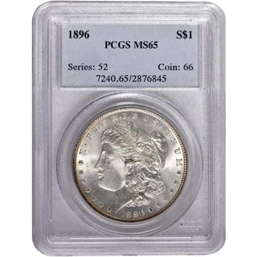 1896 S Morgan PCGS MS65