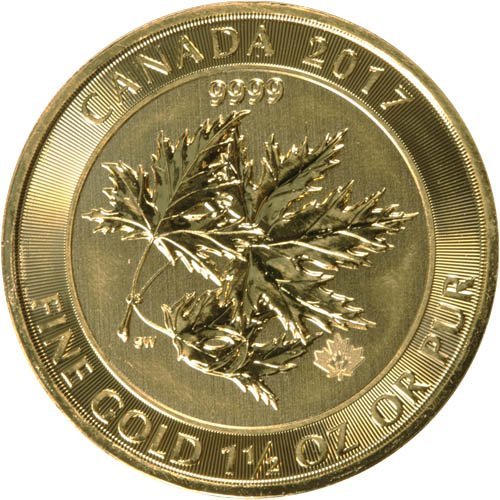 2017 1.5 oz Canadian Gold Megaleaf Coin