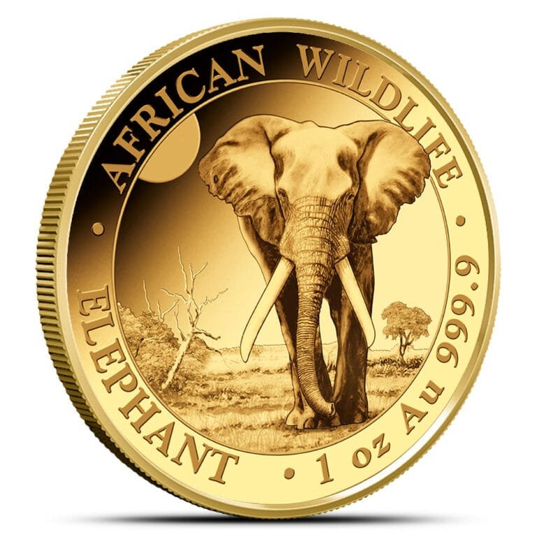 2025 1 oz Somalia Gold Elephant Coin (BU)