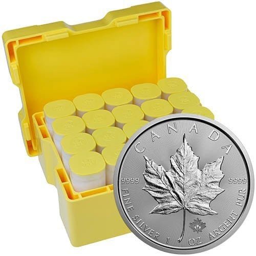 2020 1 oz Canadian Silver Maple Leaf Monster Box (500 Coins BU)