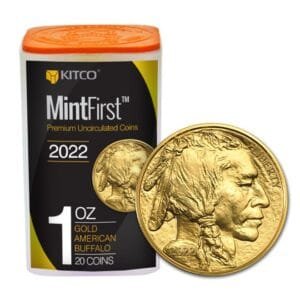 Buy 2022 MintFirst™ 1 oz Gold Buffalo Tube (20 Coins)