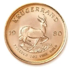 Gold South African Krugerrand Coins