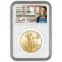 2024-W NGC PF-70 UC First Day of Issue 1 oz American Gold Eagle Proof - Exclusive Ronald Reagan Label