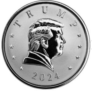 (10X) 2024 5 oz Trump Silver Presidential Medal