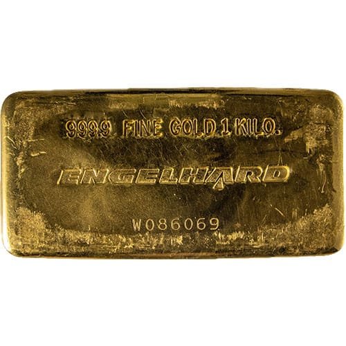 1 Kilo Engelhard Gold Bar (Secondary Market)