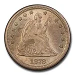 1872-S Liberty Seated Quarter MS-64 PCGS