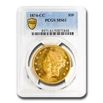 ULTIMATE 1874-CC $20 Liberty Gold Double Eagle MS-61 PCGS