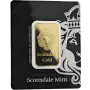 1 oz Scottsdale Mint Lion Gold Bar - in Certi-Lock