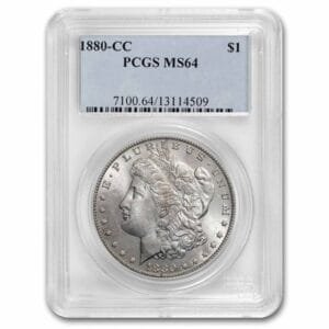 1880-CC Morgan Dollar MS-64 PCGS BEST