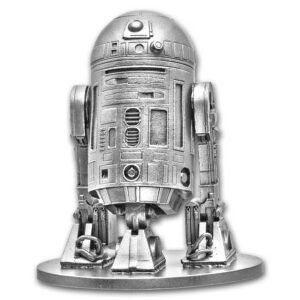 150 gram Silver R2D2 Miniature Statue