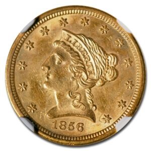 1856-S $2.50 Liberty Gold Quarter Eagle MS-62 NGC