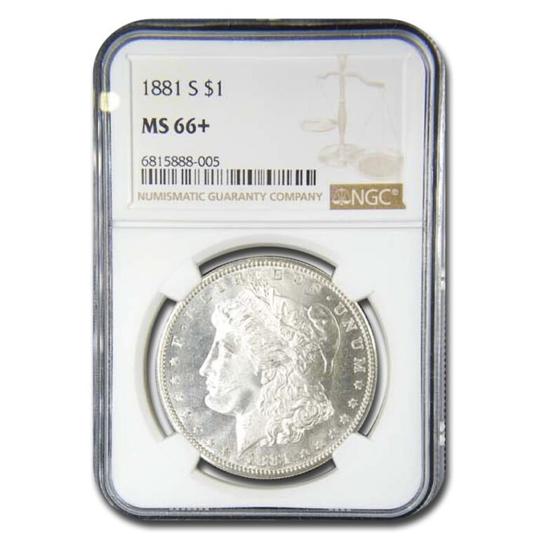 1881-S Morgan Dollar MS-66+ NGC (Plus) Best