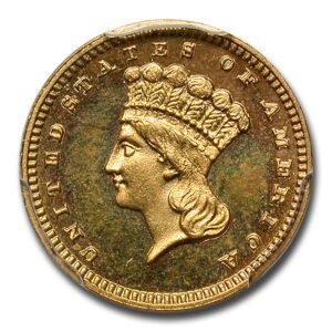 1885 $1 Indian Head Gold PR-65+ Cameo PCGS CAC Best