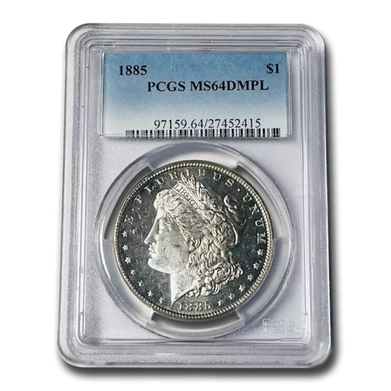 1885 Morgan Dollar MS-64 DMPL PCGS Best