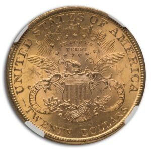 1896 $20 Liberty Gold Double Eagle MS-62 NGC Best