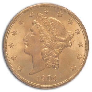 1904 20 liberty gold double eagle ms 66 pcgs 69752 obv 1