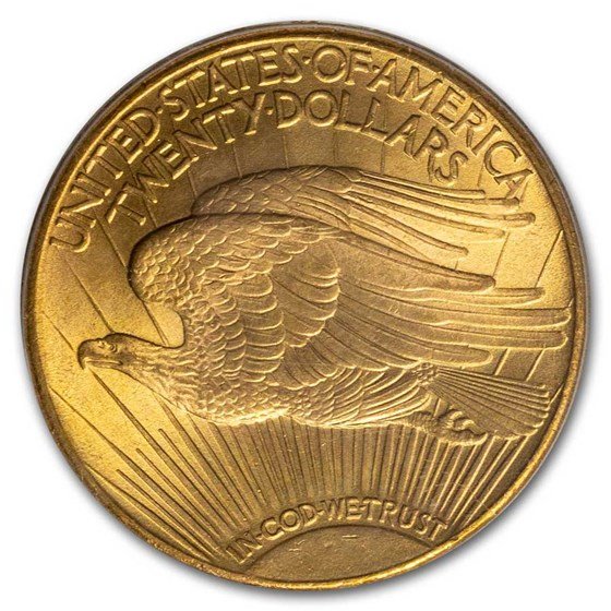 1911-D $20 St Gaudens Gold Double Eagle MS-65 PCGS BEST