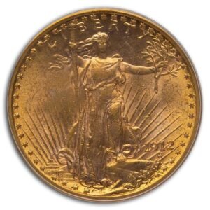 1912 20 st gaudens gold double eagle ms 62 pcgs 55151 Obv 1