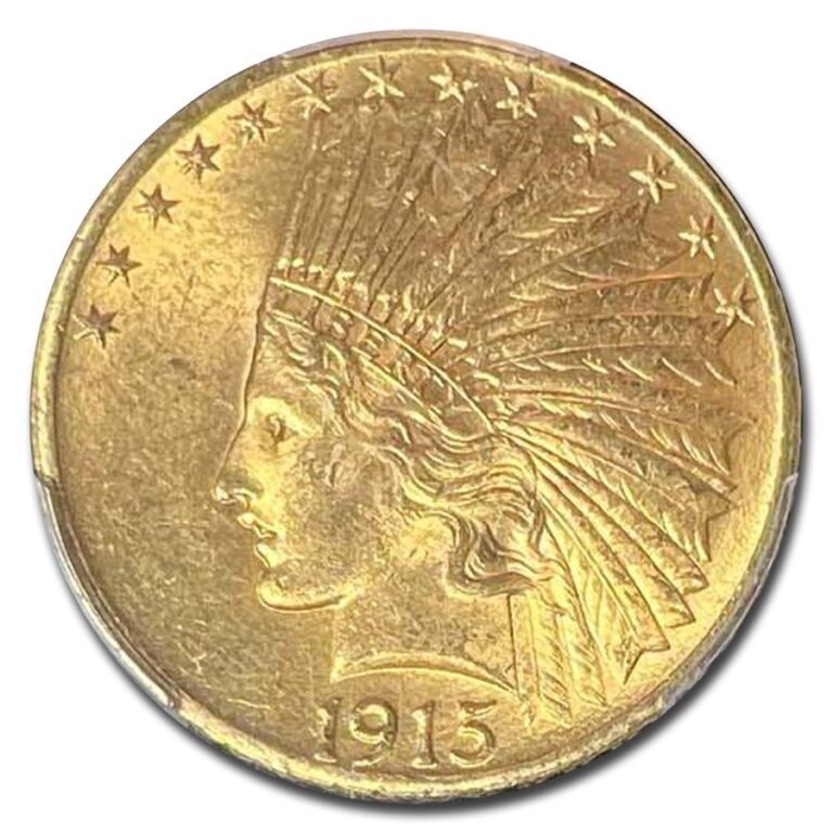 1915 $10 Indian Gold Eagle MS-64 PCGS Best