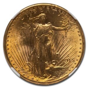 1915-S $20 St Gaudens Gold Double Eagle MS-64 NGC Best