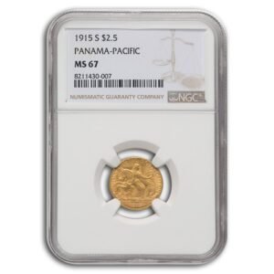 1915-S Gold $2.50 Panama-Pacific MS-67 NGC Best