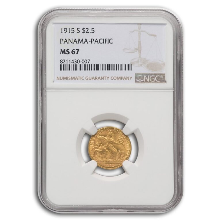 1915-S Gold $2.50 Panama-Pacific MS-67 NGC Best