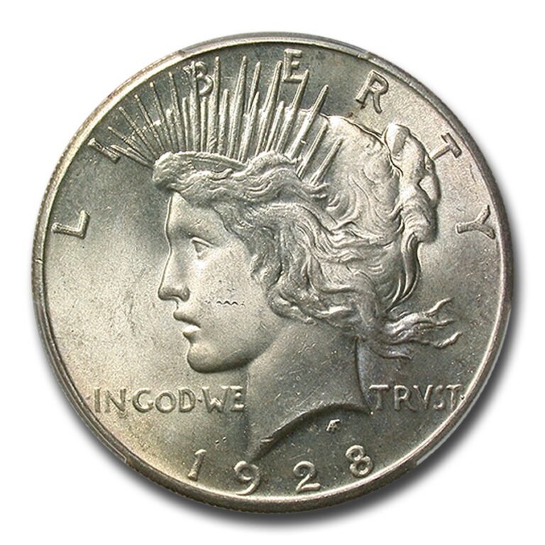 1928 Peace Dollar MS-63 PCGS Best