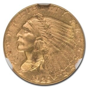 1929 $2.50 Indian Gold Quarter Eagle MS-65 NGC Best