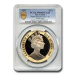 1990 Isle of Man 5 oz Proof Gold Penny Black PR-69 DCAM PCGS Best