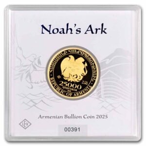 2025 Armenia 1/2 oz Gold 25,000 Dram Noah’s Ark BU Best