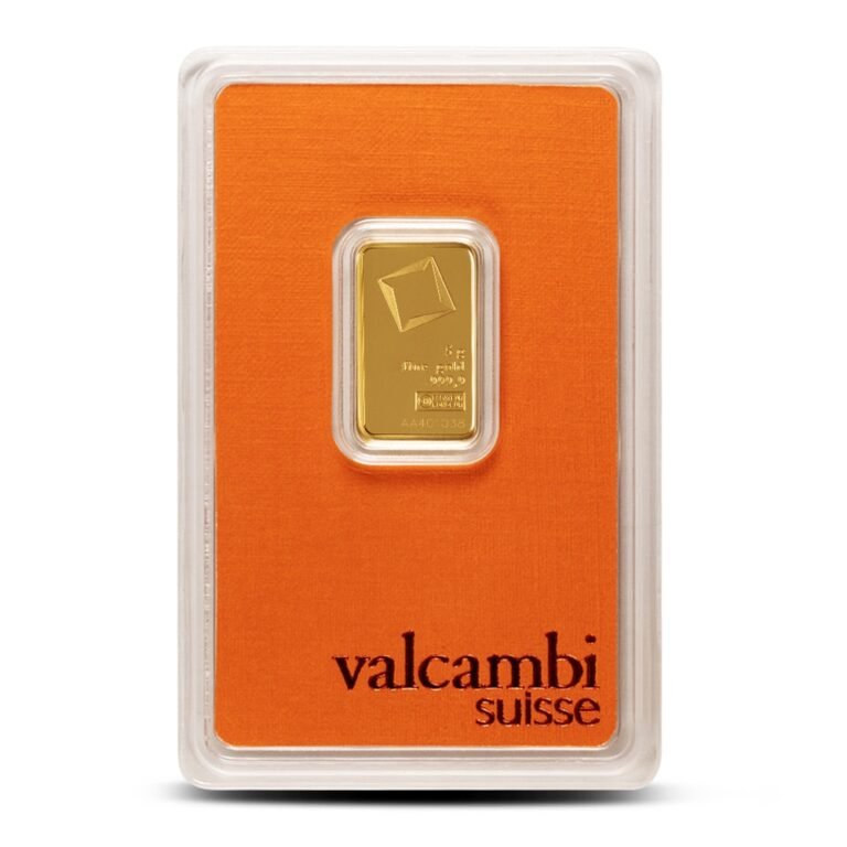 5 Gram Valcambi Gold Bar