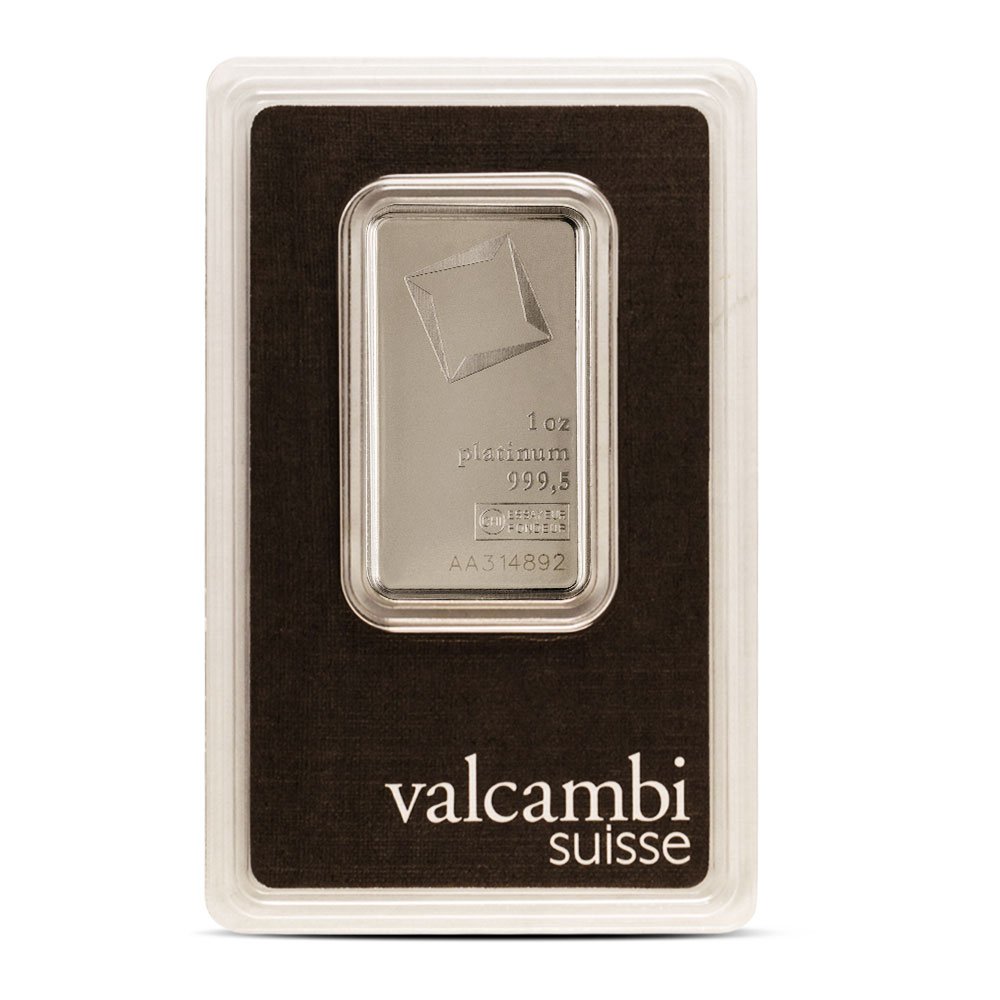 1 oz Valcambi Platinum Bar