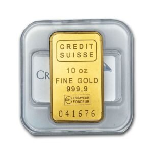 10 oz Gold Bar – Credit Suisse best