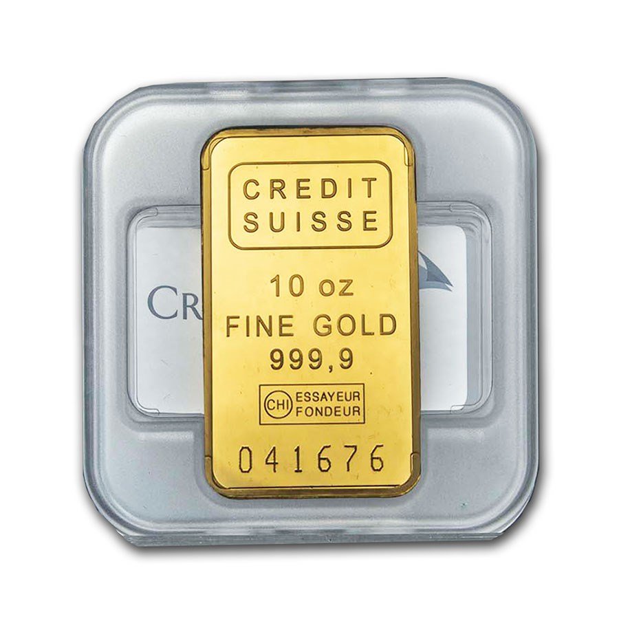 10 oz Gold Bar - Credit Suisse best