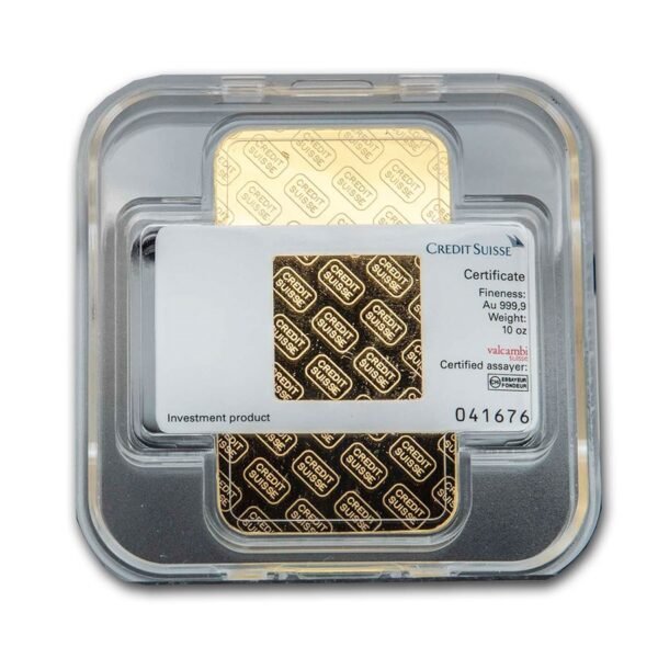 10 oz Gold Bar - Credit Suisse best