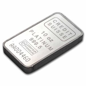 10 oz Platinum Bar -(.999+ Fine) best