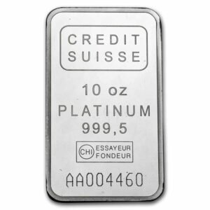 10 oz Platinum Bar -(.999+ Fine) best