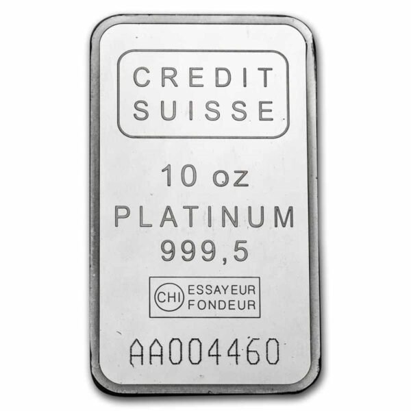 10 oz Platinum Bar -(.999+ Fine) best