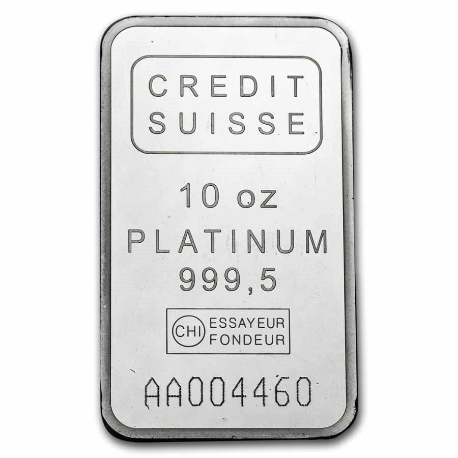 10 oz Platinum Bar -(.999+ Fine) best