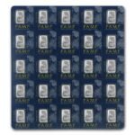 25x1 gram Platinum Bar - PAMP Suisse Multigram+25 (In Assay)