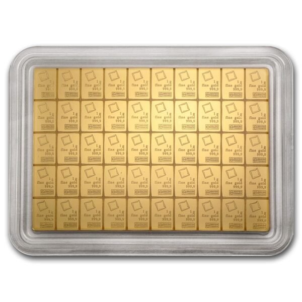 50 x 1 gram Gold Valcambi CombiBar™ Best