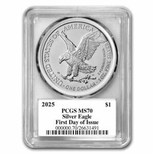 2025 American Silver Eagle MS-70 PCGS (FDI, Damstra) 7 2025 American Silver Eagle MS-70 PCGS (FDI, Damstra)