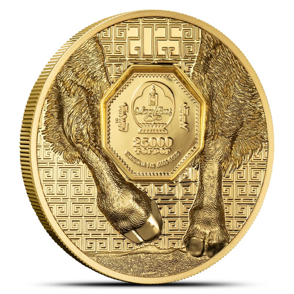 2025 1 oz Proof Mongolia Gold Bison Coin 4 2025 1 oz Proof Mongolia Gold Bison Coin
