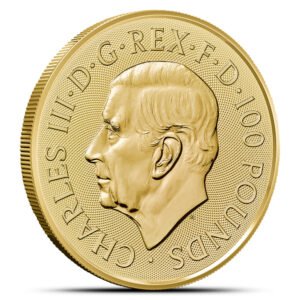 2025 1 oz British Gold Tudor Beasts Greyhound of Richmond Tube