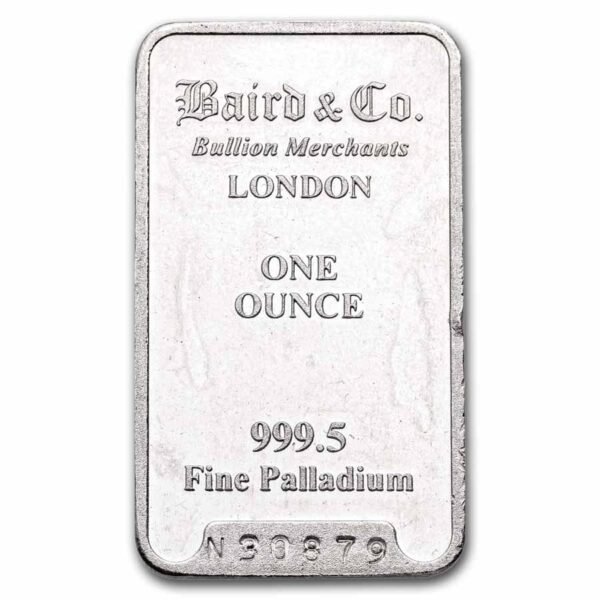1 oz Palladium Bar