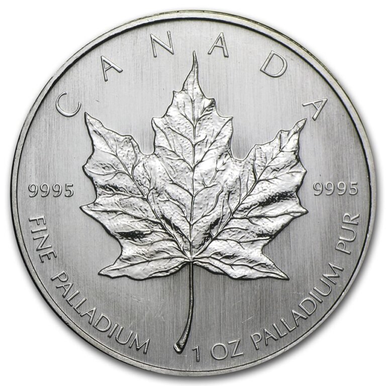 Canada 1 oz Palladium Maple Leaf BU